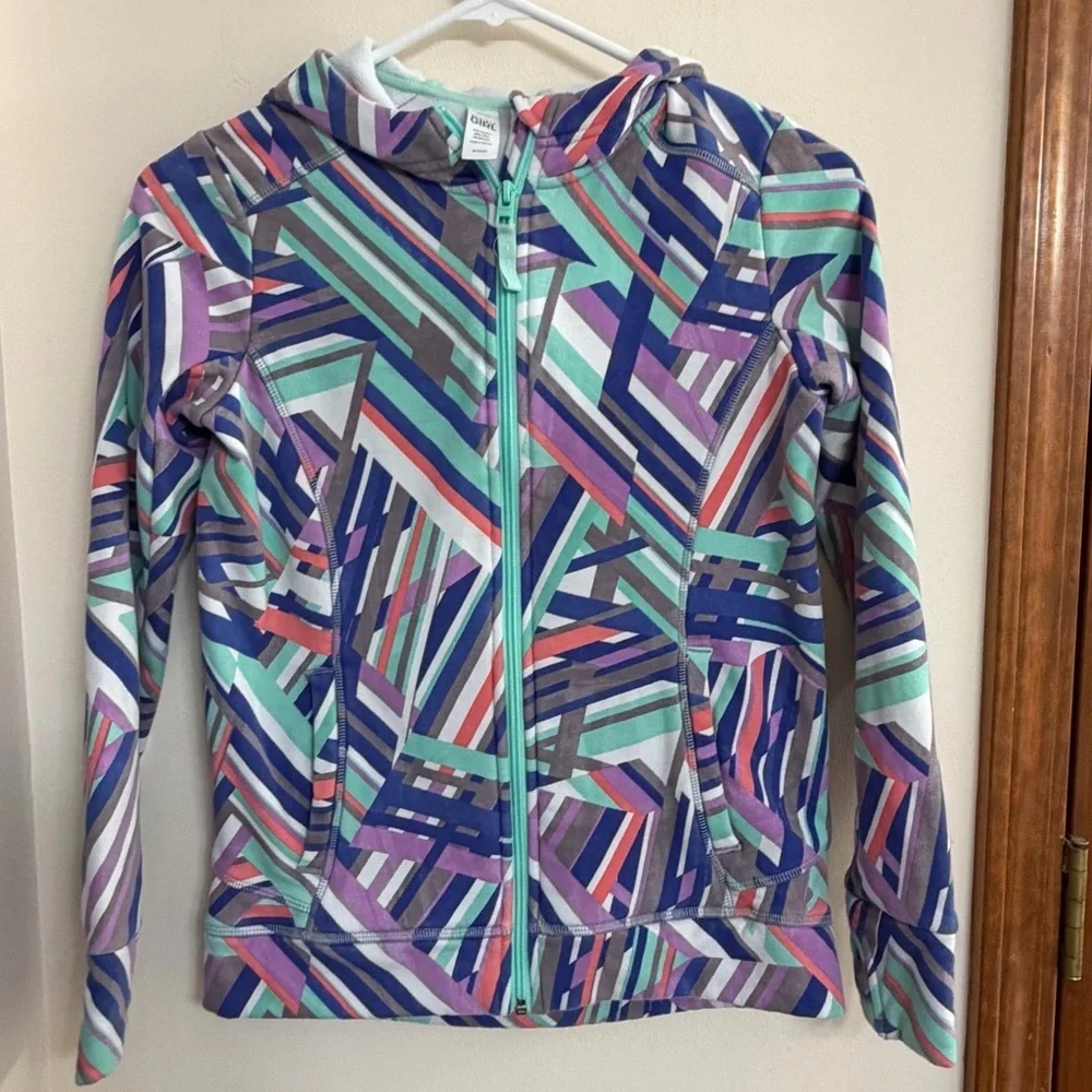 Athleta Girl Multicolor Zip Up Hoodie